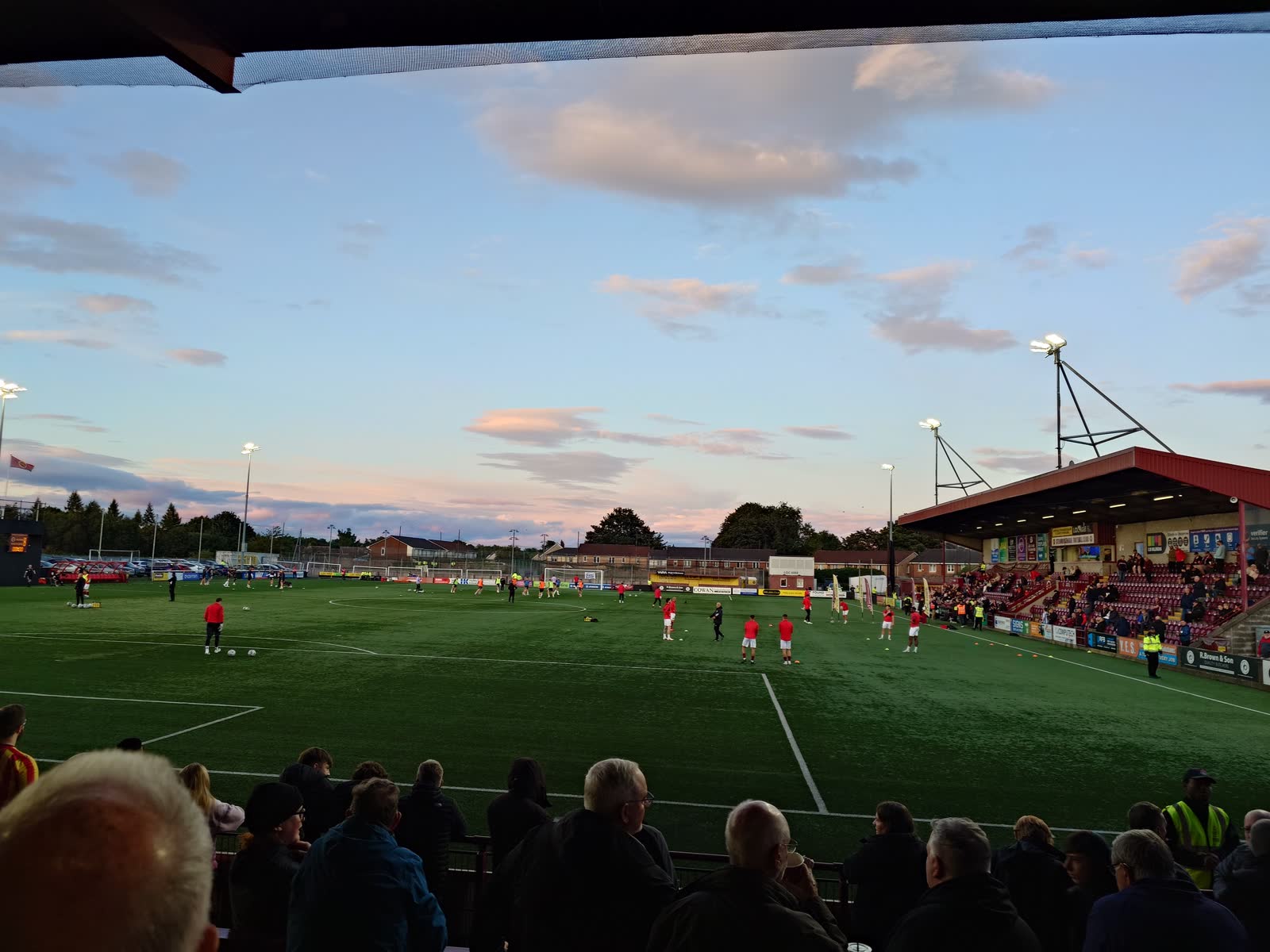 Warm-up at Ochilview Park