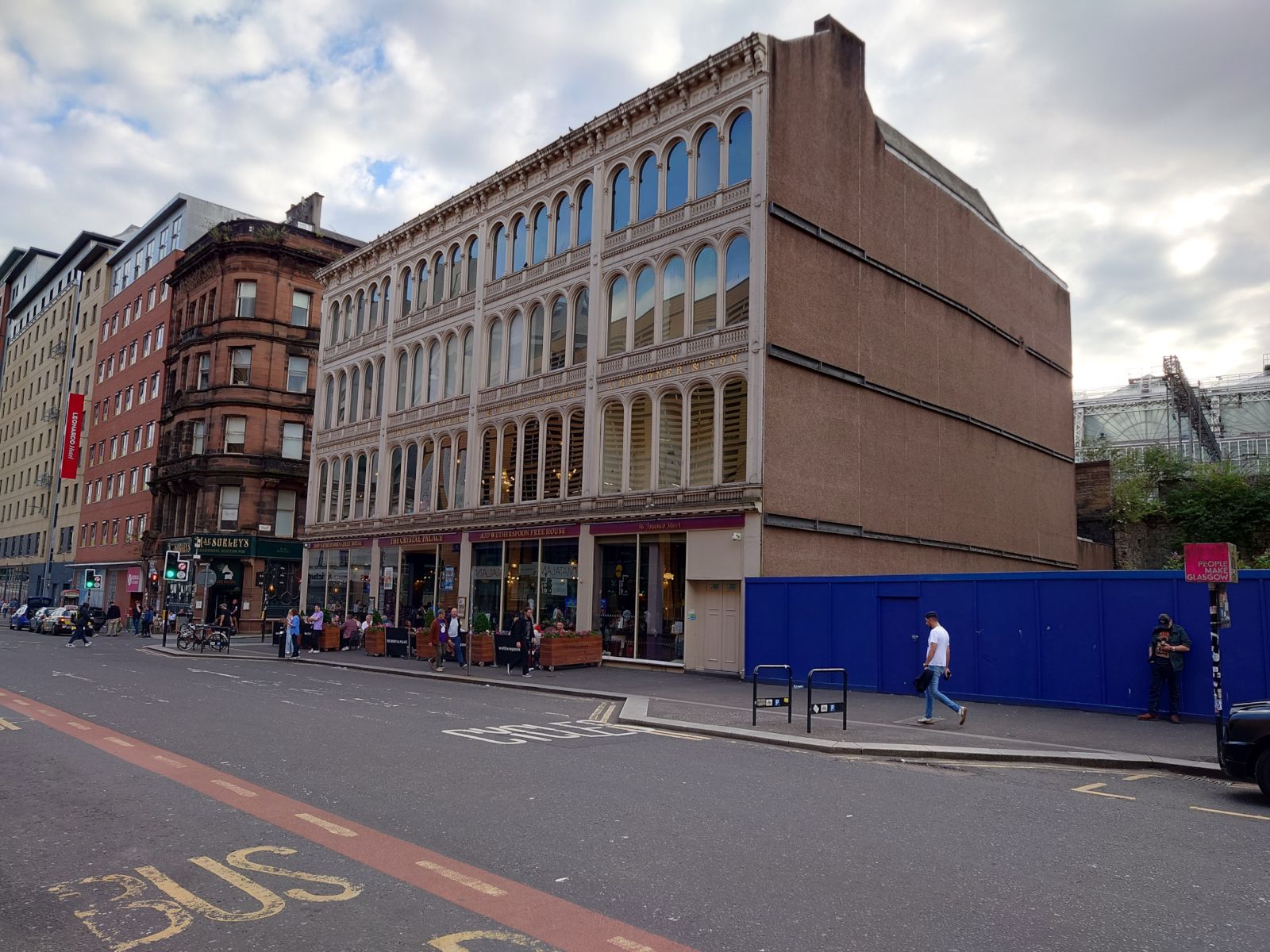 The Crystal Palace exterior on Jamaica Street, Glasgow