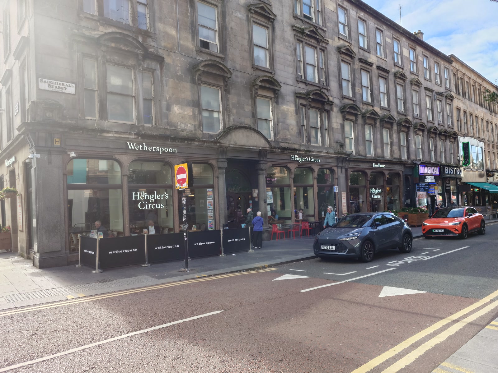 The Hengler's Circus exterior on Sauchiehall Street, Glasgow