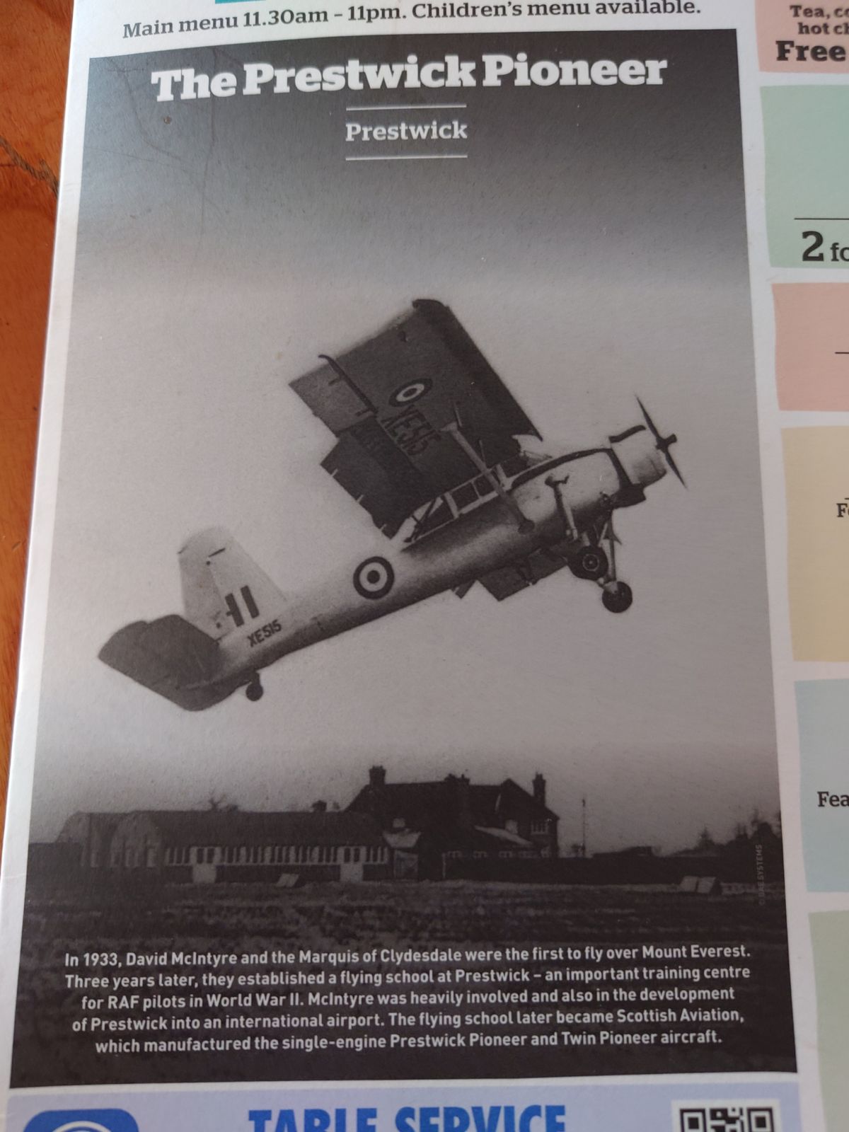 The Prestwick Pioneer, Prestwick