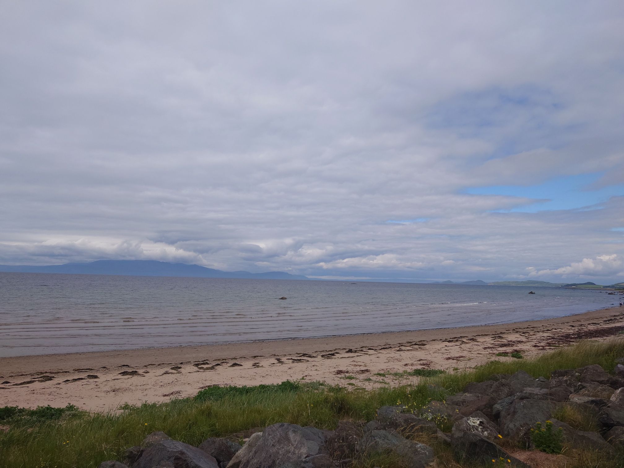 Ardrossan north shore, Arran beyond