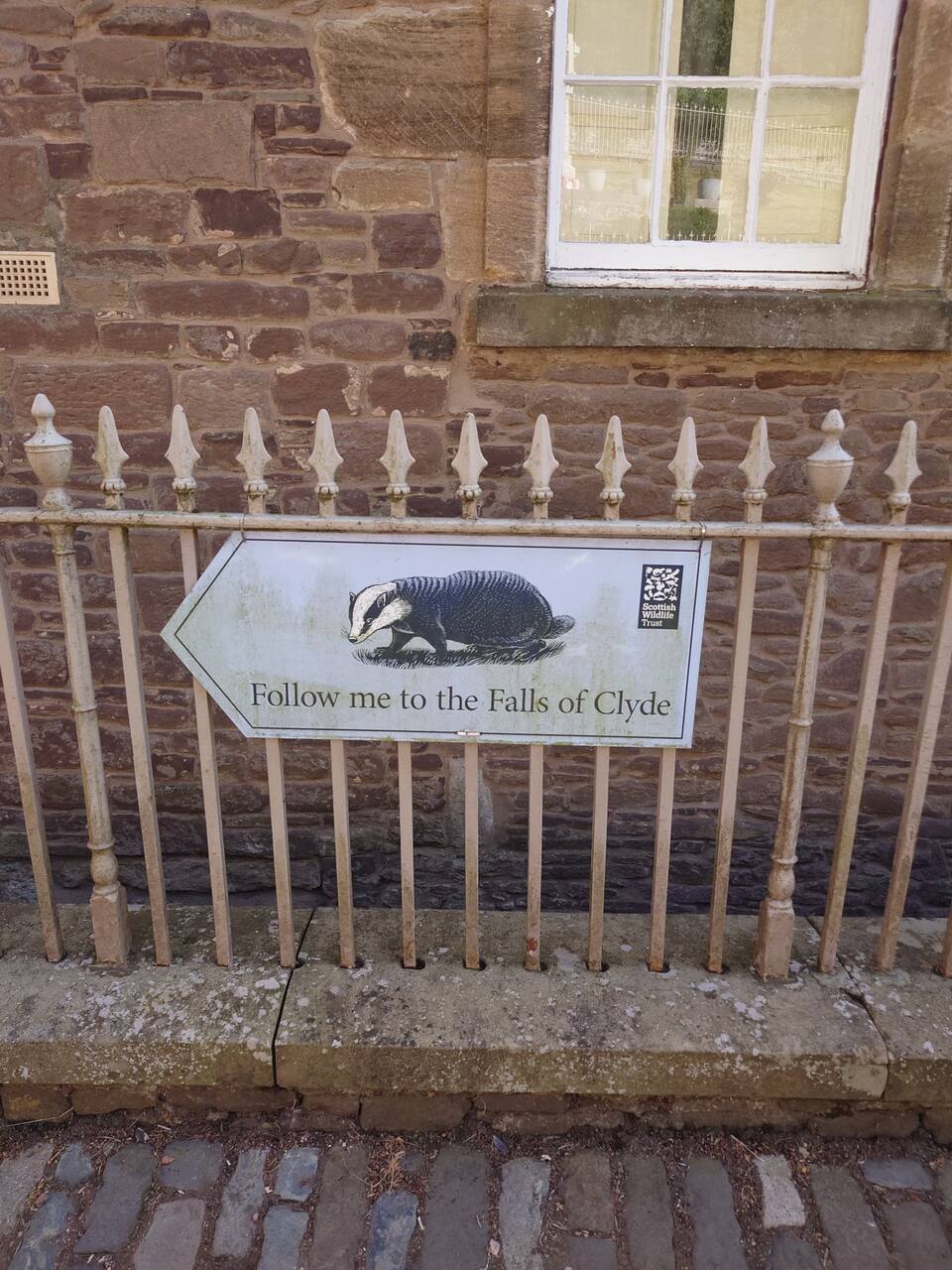 Falls of Clyde sign